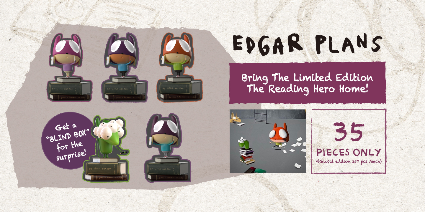 EDGAR PLANS The Reading Hero: Dreamer Girl and My Little Martian